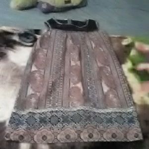 Lovely floral pattern short sleeve dress